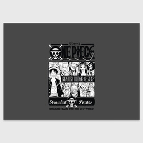 Поздравительная открытка с принтом Манга One Piece  в Курске, 100% бумага | плотность бумаги 280 г/м2, матовая, на обратной стороне линовка и место для марки
 | anime | kaido | luffy | manga | one piece | theory | zoro | большой куш | ван | луффи | манга | манки д | мульт | пираты | пис | рыжий | сёнэн | сериал | шанкс