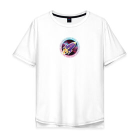 Мужская футболка хлопок Oversize с принтом SPACE ROCKET в Курске, 100% хлопок | свободный крой, круглый ворот, “спинка” длиннее передней части | rocket | space | вселенная | космос | ракета | рисунок