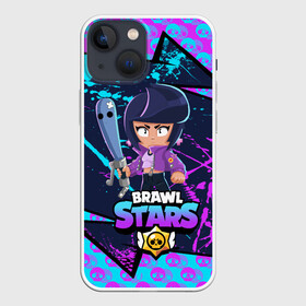 Чехол для iPhone 13 mini с принтом BRAWL STARS BIBI. в Курске,  |  | bib | brawl stars | bull | colt | crow | leon | leon shark | moba | sally leon | shark | акула | берли | биби | бравл старс | ворон | жанр | игра | кольт | леон | леон акула | нита | спайк | шелли