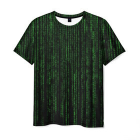 Мужская футболка 3D с принтом Matrix в Курске, 100% полиэфир | прямой крой, круглый вырез горловины, длина до линии бедер | 