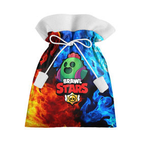 Подарочный 3D мешок с принтом Brawl Stars Spike в Курске, 100% полиэстер | Размер: 29*39 см | bibi | brawl stars | brock | bull | crow | dinomike | el primo | leon | mobile game | nita | poko | ricochet | stars | tara | бравл старс | ворон | леон | мобильные игры