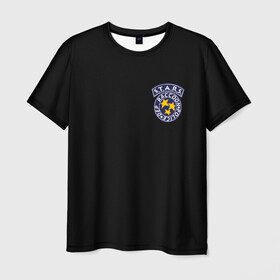 Мужская футболка 3D с принтом S.T.A.R.S. (НА СПИНЕ) в Курске, 100% полиэфир | прямой крой, круглый вырез горловины, длина до линии бедер | Тематика изображения на принте: ada wong | biohazard | leon | nemesis | project resistance | raccoon city | re | re3 | resident evil | resident evil 3 | rpd | stars | umbrella | ада вонг | амбрелла | немезис | ужасы