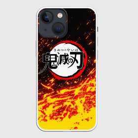 Чехол для iPhone 13 mini с принтом Kimetsu no Yaiba яркое пламя в Курске,  |  | demon slayer | demon slayer: kimetsu no yaiba | kimetsu | kimetsu no yaiba | nezuko | slayer | tanjiro | клинок рассекающий демонов | незуко | танджиро | шинобу кочо