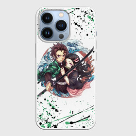 Чехол для iPhone 13 Pro с принтом Брызги красок Demon Slayer в Курске,  |  | abstraction | demon slayer | geometry | kimetsu no yaiba | nezuko | shinobu | slayer | tanjiro | zenitsu | абстракция | геометрия | гию томиока | зенитсу | зенитцу | иноске хашибира | клинок рассекающий демонов | не | незуко | неон | соты | 