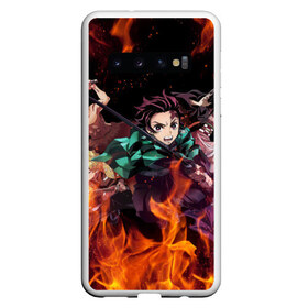 Чехол для Samsung Galaxy S10 с принтом KIMETSU NO YAIBA в Курске, Силикон | Область печати: задняя сторона чехла, без боковых панелей | demon slayer | demon slayer: kimetsu no yaiba | kimetsu | kimetsu no yaiba | nezuko | slayer | tanjiro | клинок рассекающий демонов | незуко | танджиро | шинобу кочо