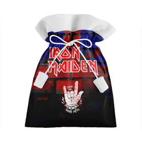 Подарочный 3D мешок с принтом Iron Maiden в Курске, 100% полиэстер | Размер: 29*39 см | Тематика изображения на принте: iron maiden | англия | британия | металл | музыка | рок