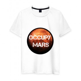 Мужская футболка хлопок с принтом Илон Маск в Курске, 100% хлопок | прямой крой, круглый вырез горловины, длина до линии бедер, слегка спущенное плечо. | elon musk | space x | tesla | илон маск