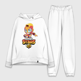 Женский костюм хлопок Oversize с принтом BRAWL STARS MAX. в Курске,  |  | bib | brawl stars | bull | colt | crow | leon | leon shark | max | moba | sally leon | shark | акула | берли | биби | бравл старс | ворон | жанр | игра | кольт | леон | леон акула | макс | нита | спайк | шелли