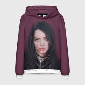 Мужская толстовка 3D с принтом BILLIE EILISH в Курске, 100% полиэстер | двухслойный капюшон со шнурком для регулировки, мягкие манжеты на рукавах и по низу толстовки, спереди карман-кенгуру с мягким внутренним слоем. | ayelish | bad guy | bellyache | bilie eilish | bilie elish | billie | billie eilish | eilish | electronic | elish | music | били айлиш | билли айлиш | эйлиш | элиш