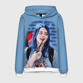 Мужская толстовка 3D с принтом BILLIE EILISH в Курске, 100% полиэстер | двухслойный капюшон со шнурком для регулировки, мягкие манжеты на рукавах и по низу толстовки, спереди карман-кенгуру с мягким внутренним слоем. | ayelish | bad guy | bellyache | bilie eilish | bilie elish | billie | billie eilish | eilish | electronic | elish | music | били айлиш | билли айлиш | эйлиш | элиш