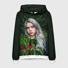 Мужская толстовка 3D с принтом BILLIE EILISH в Курске, 100% полиэстер | двухслойный капюшон со шнурком для регулировки, мягкие манжеты на рукавах и по низу толстовки, спереди карман-кенгуру с мягким внутренним слоем. | ayelish | bad guy | bellyache | bilie eilish | bilie elish | billie | billie eilish | eilish | electronic | elish | music | били айлиш | билли айлиш | эйлиш | элиш