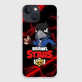 Чехол для iPhone 13 mini с принтом BRAWL STARS CROW в Курске,  |  | brawl stars | crow | leon | leon shark | sally leon | shark | stars | акула | берли | ворон | леон | леон акула | спайк | эль примо