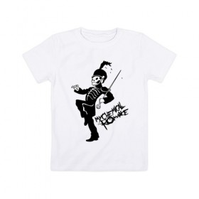 Детская футболка хлопок с принтом My Chemical Romance в Курске, 100% хлопок | круглый вырез горловины, полуприлегающий силуэт, длина до линии бедер | music | my chemical romance | rock | боб брайар | джеймс дьюис | джерард уэи | майки уэи | музыка | рок | рэй торо | фрэнк айеро