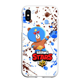 Чехол для iPhone XS Max матовый с принтом BRAWL STARS EL BROWN в Курске, Силикон | Область печати: задняя сторона чехла, без боковых панелей | bib | brawl stars | colt | crow | el brown | leon | leon shark | max | moba | sally leon | shark | акула | берли | биби | бравл старс | браун | ворон | жанр | игра | кольт | леон | леон акула | макс | нита | шелли