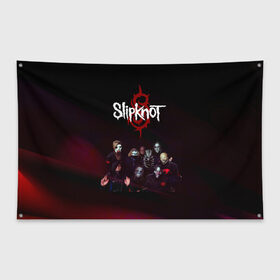 Флаг-баннер с принтом Slipknot в Курске, 100% полиэстер | размер 67 х 109 см, плотность ткани — 95 г/м2; по краям флага есть четыре люверса для крепления | slipknot | металл | музыка | рок | слипкнот