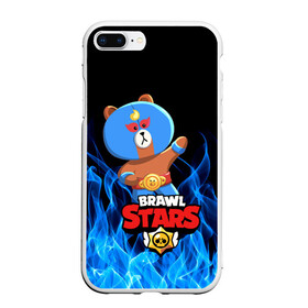 Чехол для iPhone 7Plus/8 Plus матовый с принтом BRAWL STARS EL BROWN в Курске, Силикон | Область печати: задняя сторона чехла, без боковых панелей | bib | brawl stars | colt | crow | el brown | leon | leon shark | max | moba | sally leon | shark | акула | берли | биби | бравл старс | браун | ворон | жанр | игра | кольт | леон | леон акула | макс | нита | шелли