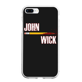 Чехол для iPhone 7Plus/8 Plus матовый с принтом John Wick в Курске, Силикон | Область печати: задняя сторона чехла, без боковых панелей | baba yaga | chapter | franchise | halle berry | john wick | keanu reeves | parabellum | баба яга | глава | джон уик 3 | киану ривз | парабеллум | франшиза