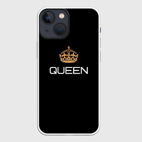 Чехол для iPhone 13 mini с принтом Королева в Курске,  |  | для двоих | королева | корона | парные | подарок девушке | подарок ей | подарок жене