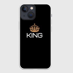 Чехол для iPhone 13 mini с принтом Король в Курске,  |  | для двоих | король | корона | парные | подарок | прикольные надписи