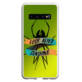 Чехол для Samsung Galaxy S10 с принтом Look alive sunshine в Курске, Силикон | Область печати: задняя сторона чехла, без боковых панелей | alive | look | my chemical | rok | romance | sunshine