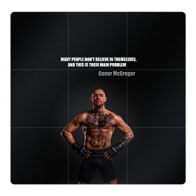 Магнитный плакат 3Х3 с принтом Conor McGregor: Motivation в Курске, Полимерный материал с магнитным слоем | 9 деталей размером 9*9 см | conor mcgregor | motivation | quotes | ufc