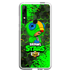 Чехол для Honor P Smart Z с принтом BRAWL STARS LEON в Курске, Силикон | Область печати: задняя сторона чехла, без боковых панелей | bib | brawl stars | colt | crow | el brown | leon | leon shark | max | moba | sally leon | shark | акула | берли | биби | бравл старс | браун | ворон | жанр | игра | кольт | леон | леон акула | макс | нита | шелли