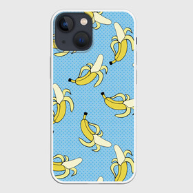 Чехол для iPhone 13 mini с принтом Banana art в Курске,  |  | Тематика изображения на принте: banana | pop art | банан | бананы | поп арт