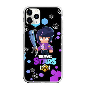 Чехол для iPhone 11 Pro матовый с принтом BRAWL STARS BIBI в Курске, Силикон |  | bib | brawl stars | colt | crow | el brown | leon | leon shark | max | moba | sally leon | shark | акула | берли | биби | бравл старс | браун | ворон | жанр | игра | кольт | леон | леон акула | макс | нита | шелли