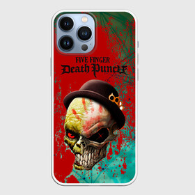 Чехол для iPhone 13 Pro Max с принтом five finger death punch в Курске,  |  | Тематика изображения на принте: five finger death punch | металл | музыка | рок | фингер | череп