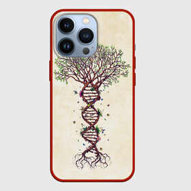 Чехол для iPhone 13 Pro с принтом Дерево жизни в Курске,  |  | Тематика изображения на принте: бабочки | ветви | ветки | дерево | днк | жизнь | корни | крона | птички
