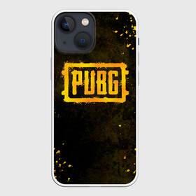 Чехол для iPhone 13 mini с принтом PUBG в Курске,  |  | battle | battlegrounds | chicken | deathmatch | dinner | playerunknowns | royale | брызги | игра | капли | кляксы | краски