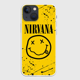 Чехол для iPhone 13 mini с принтом NIRVANA в Курске,  |  | nirvana | smile | курт кобейн | нирвана | смайл