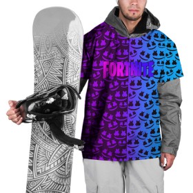 Накидка на куртку 3D с принтом FORTNITE x MARSHMELLO в Курске, 100% полиэстер |  | Тематика изображения на принте: 