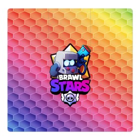 Магнитный плакат 3Х3 с принтом BRAWL STARS 8-BIT в Курске, Полимерный материал с магнитным слоем | 9 деталей размером 9*9 см | 8 bit | bibi | brawl stars | brock | bull | crow | dinomike | el primo | leon | mobile game | nita | poko | ricochet | stars | tara | бравл старс | ворон | леон | мобильные игры