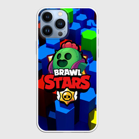 Чехол для iPhone 13 Pro Max с принтом BRAWL STARS SPIKE в Курске,  |  | Тематика изображения на принте: 8 bit | bibi | brawl stars | brock | bull | crow | dinomike | el primo | leon | mobile game | nita | poko | ricochet | stars | tara | бравл старс | ворон | леон | мобильные игры