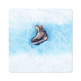 Магнит виниловый Квадрат с принтом Фмгурное катание в Курске, полимерный материал с магнитным слоем | размер 9*9 см, закругленные углы | figure skating | коньки | конькобежный спорт | фигурное катание