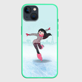 Чехол для iPhone 13 с принтом Фигурное катание в Курске,  |  | Тематика изображения на принте: figure skating | коньки | конькобежный спорт | фигурное катание