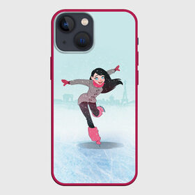 Чехол для iPhone 13 mini с принтом Фигурное катание в Курске,  |  | figure skating | коньки | конькобежный спорт | фигурное катание