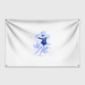 Флаг-баннер с принтом Фигурное катание в Курске, 100% полиэстер | размер 67 х 109 см, плотность ткани — 95 г/м2; по краям флага есть четыре люверса для крепления | figure skating | коньки | конькобежный спорт | фигурное катание