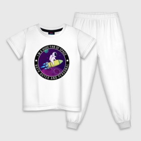 Детская пижама хлопок с принтом Space в Курске, 100% хлопок |  брюки и футболка прямого кроя, без карманов, на брюках мягкая резинка на поясе и по низу штанин
 | nasa | science | астронавт | астрономия | венера | земля | космонавт | космос | наука | научный | планеты | юпитер