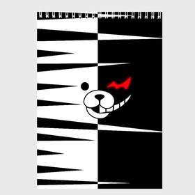 Скетчбук с принтом monokuma в Курске, 100% бумага
 | 48 листов, плотность листов — 100 г/м2, плотность картонной обложки — 250 г/м2. Листы скреплены сверху удобной пружинной спиралью | danganronpa | monokuma | trigger happy havoc | аниме | игрушка | манга | медведь | монокума | монохром | мягкая игрушка робот | робот