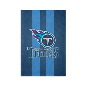 Обложка для паспорта матовая кожа с принтом Tennessee Titans в Курске, натуральная матовая кожа | размер 19,3 х 13,7 см; прозрачные пластиковые крепления | tennessee titans | американский футбол | мяч | теннесси тайтенс | футбол