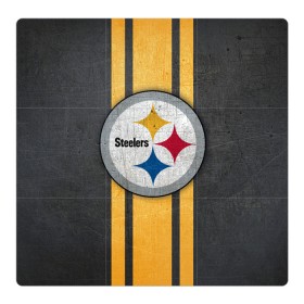 Магнитный плакат 3Х3 с принтом Pittsburgh Steelers в Курске, Полимерный материал с магнитным слоем | 9 деталей размером 9*9 см | Тематика изображения на принте: 