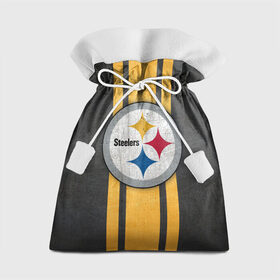 Подарочный 3D мешок с принтом Pittsburgh Steelers в Курске, 100% полиэстер | Размер: 29*39 см | Тематика изображения на принте: 