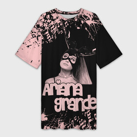 Платье-футболка 3D с принтом ARIANA GRANDE. в Курске,  |  | ariana grande | k bye for now | nickelodeon | американская актриса | ари | ариана | ариана гранде | ариана гранде бутера | грандес | королевы крика | селена гомез