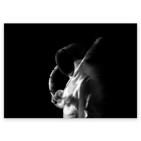 Поздравительная открытка с принтом Fencer в Курске, 100% бумага | плотность бумаги 280 г/м2, матовая, на обратной стороне линовка и место для марки
 | fencer | fencing | артистическое фехтование | боевое фехтование | историческое фехтование | спорт | спортивное фехтование | сценическое фехтование | фехтовальщик | фехтование