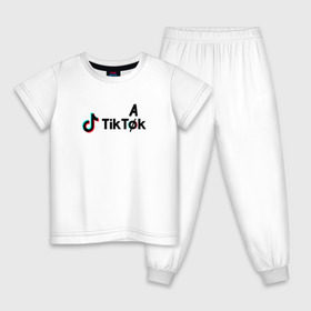 Детская пижама хлопок с принтом Tik Tok - Тик Ток в Курске, 100% хлопок |  брюки и футболка прямого кроя, без карманов, на брюках мягкая резинка на поясе и по низу штанин
 | Тематика изображения на принте: tik tok | приложение | сеть | социальная | тик ток
