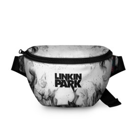 Поясная сумка 3D с принтом LINKIN PARK в Курске, 100% полиэстер | плотная ткань, ремень с регулируемой длиной, внутри несколько карманов для мелочей, основное отделение и карман с обратной стороны сумки застегиваются на молнию | chester bennington | linkin park | mike shinoda | линкин парк