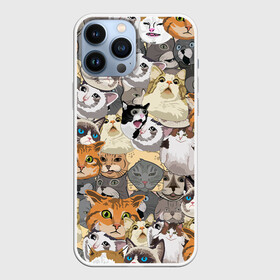 Чехол для iPhone 13 Pro Max с принтом ALL CATS MEMES в Курске,  |  | Тематика изображения на принте: cats | mem | memes | mems | кот | коты | кошки | мемс | мемы | мэмы