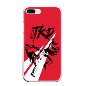 Чехол для iPhone 7Plus/8 Plus матовый с принтом Taekwondo в Курске, Силикон | Область печати: задняя сторона чехла, без боковых панелей | taekwondo | восточные единоборства | единоборства | теквондо | тхэквондо | тэквондо